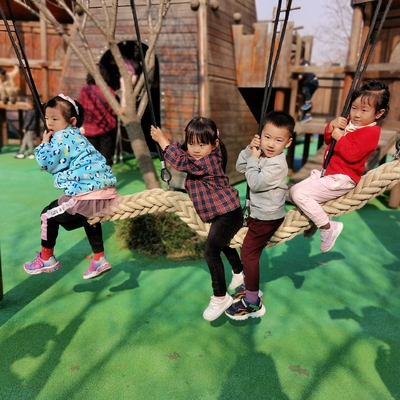 로프 변동 중단 로프 다리 120 밀리미터 야외 놀이 시설 장비