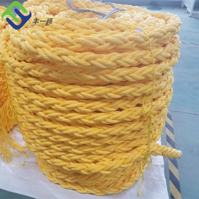 보트 선박 PP 로프 부두 라인을 위한 8 가닥 해양 계류용 꼬리 부분 굵은 밧줄 10-160mm